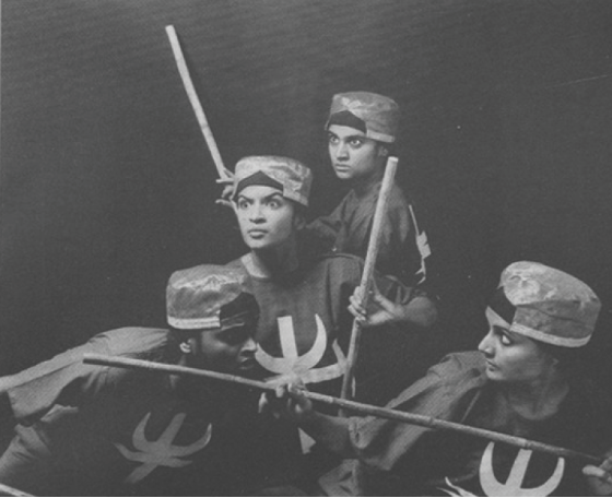 A scene from the play “Ashwaha” 2003